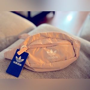 Adidas blush pink belt bag